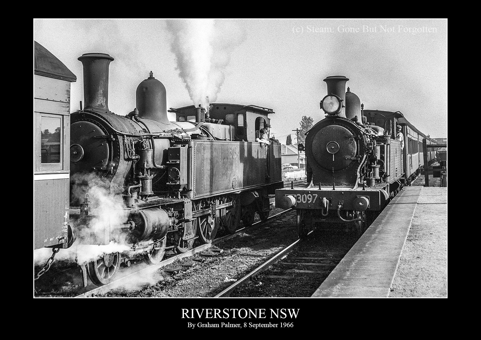 3097 at Riverstone, NSW, 8 September 1966 — black border.
