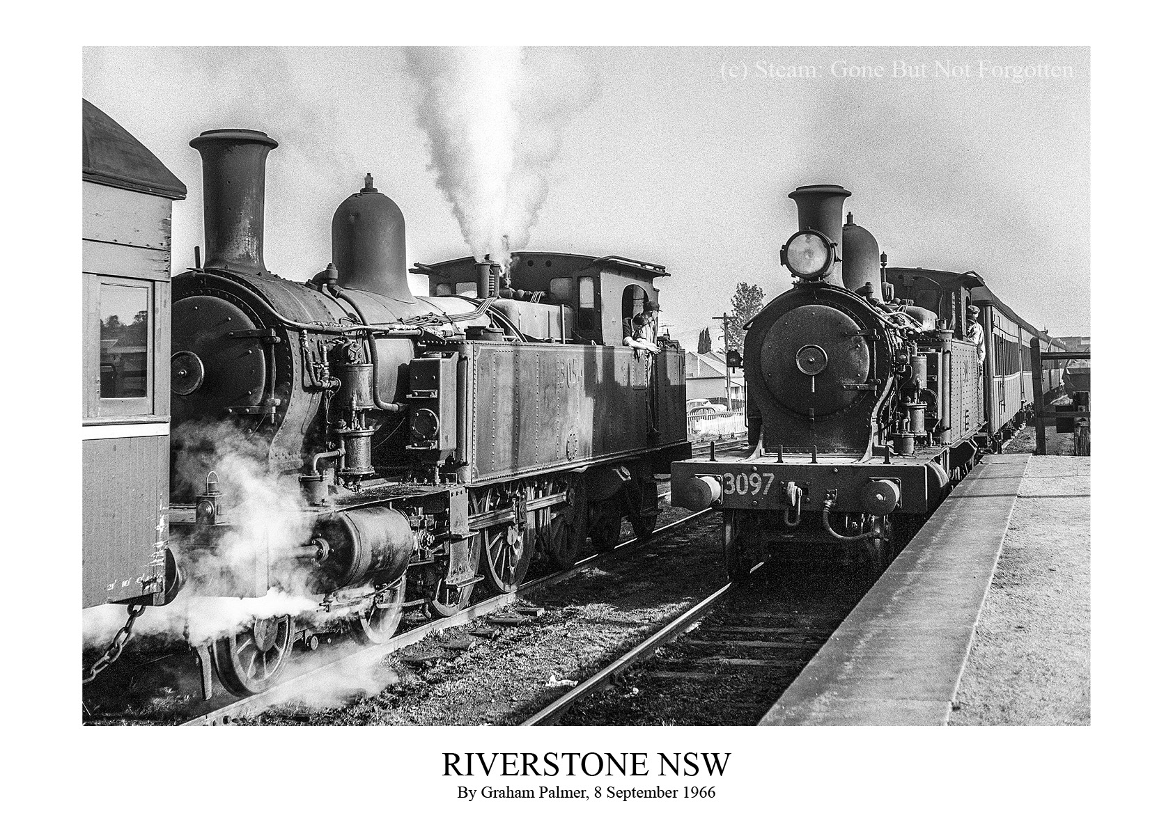 3097 at Riverstone, NSW, 8 September 1966 — white border.